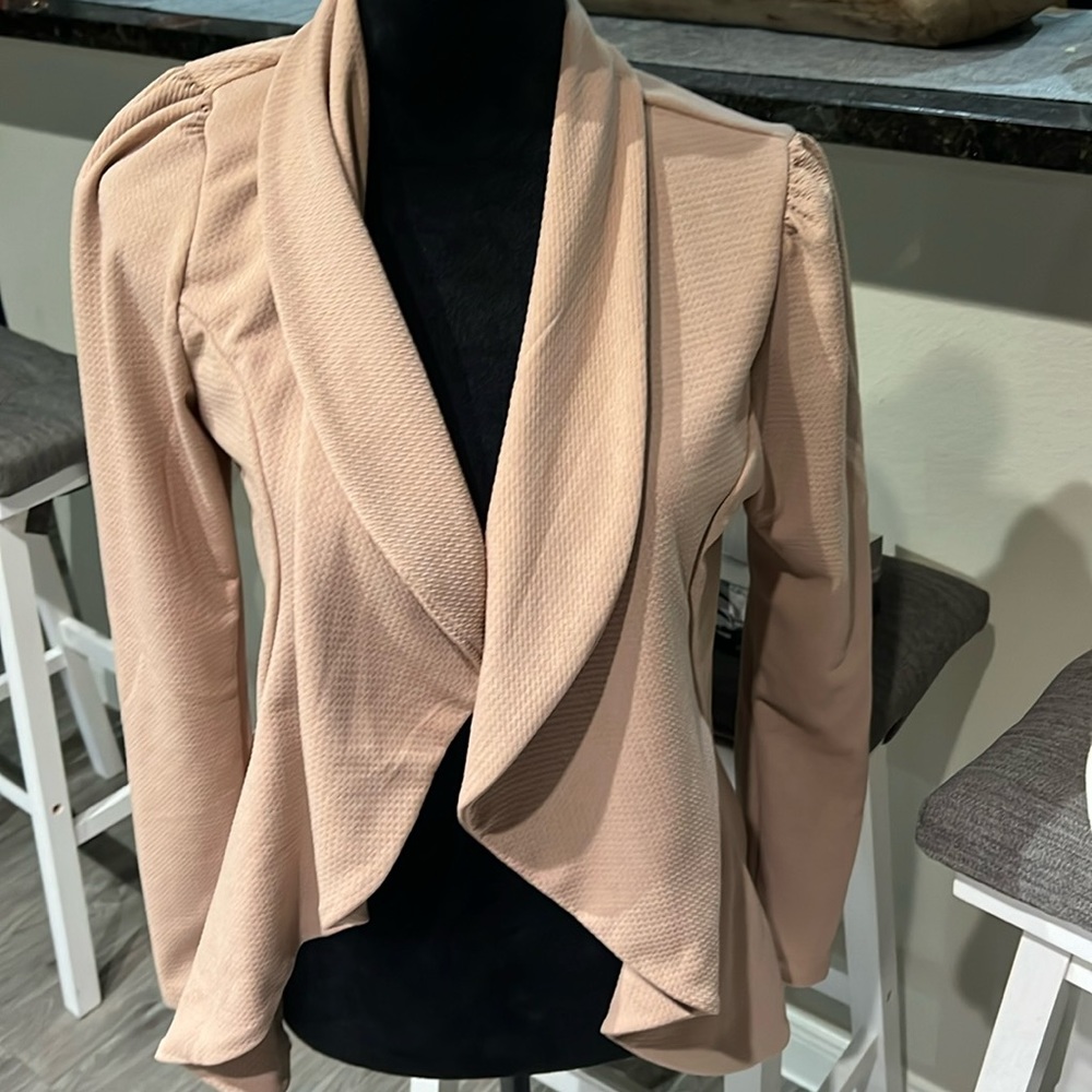 Fashion Nova mocha blazer L NWT